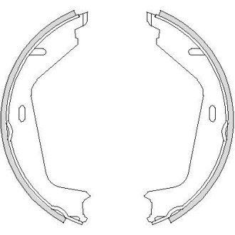 Колодки гальмівні барабанні remsa 4726.00