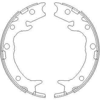 Колодка гальм. барабан. HONDA ACCORD SW VIII 2.0, 2.2 I CDT-I, 2.4 04/03-, CR-V задн. remsa 4737.00