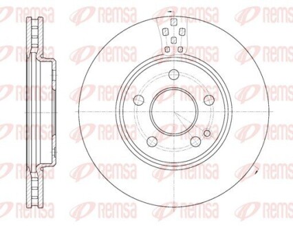 Диск гальмівний remsa 61029.10