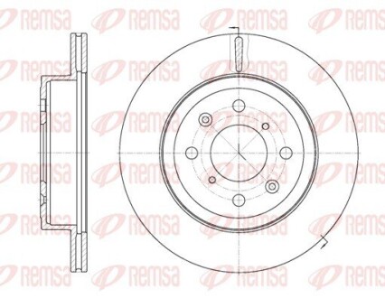 Диск гальмівний remsa 6103810