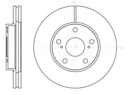 Гальмівний диск. передн. TOYOTA RAV4 00- remsa 61043.10