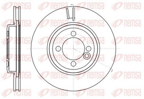 Диск тормозной remsa 61081.10