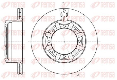 Диск тормозной remsa 61170.10