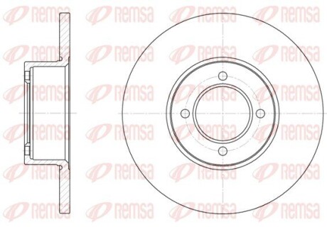 Диск гальмівний remsa 6127.00