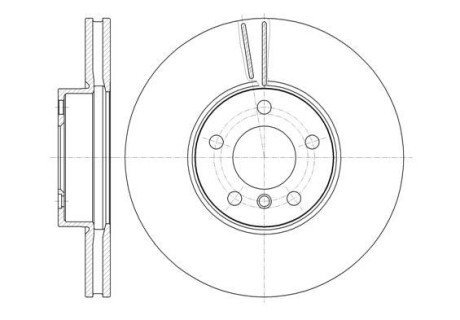 Диск гальм. передн. BMW X5 E70, X6 E71 xDrive 06- remsa 61307.10