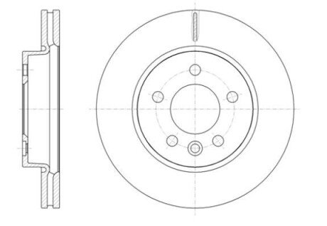 Диск гальм. передн. VW Amarok 10- remsa 61418.10