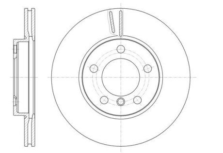 BMW диск гальм. передній MINI 1,6-2,0 10- remsa 61439.10