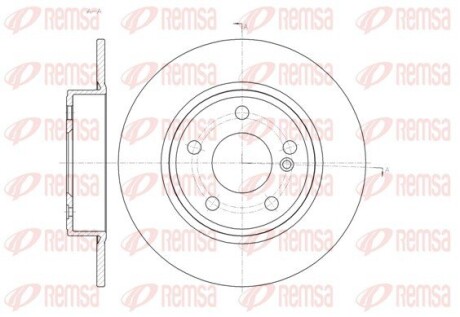 Диск тормозной remsa 61465.00