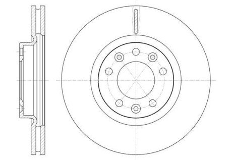 PEUGEOT Диск гальмівний передній 407 04- remsa 61471.10