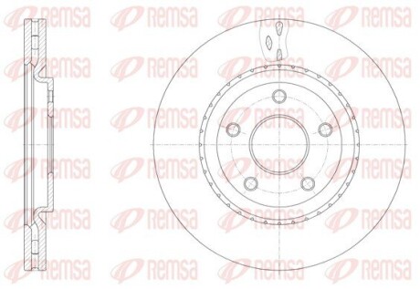 Диск тормозной remsa 61515.10