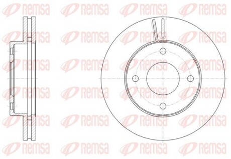 Диск тормозной remsa 61532.10