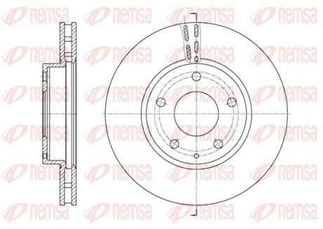 Диск тормозной remsa 61573.10