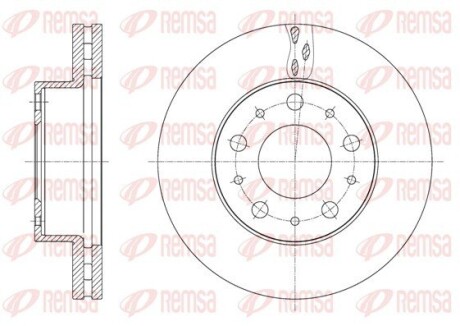 Диск гальмівний remsa 61600.10