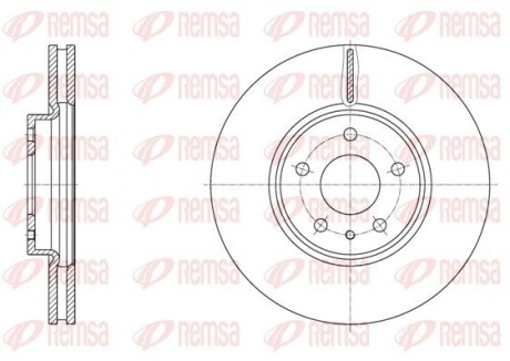 Диск гальмівний remsa 61605.10