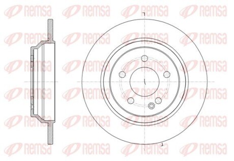 Диск тормозной remsa 61616.00