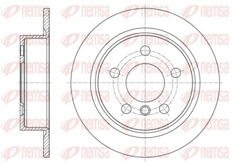 Диск тормозной remsa 6161800 (фото 1)