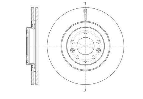 Диск гальмівний передній Mazda CX-7/9 remsa 61638.10