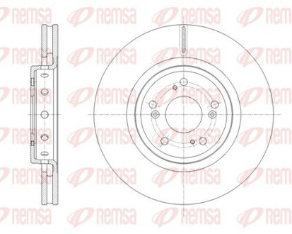 Диск гальмівний remsa 61658.10