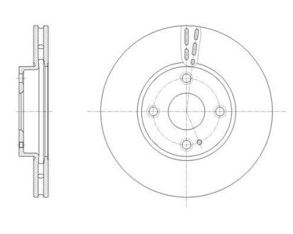 Диск гальм. передн. MAZDA 2 14- remsa 61659.10