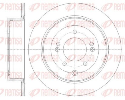 Диск тормозной remsa 61779.00
