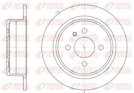 Диск тормозной remsa 6197.00
