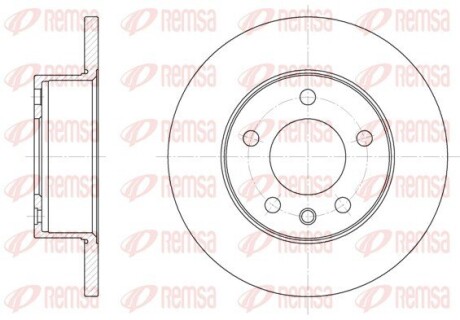 Диск гальмівний remsa 6201.00