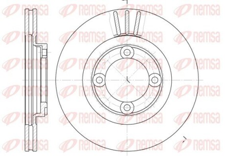 Диск гальмівний remsa 6385.10