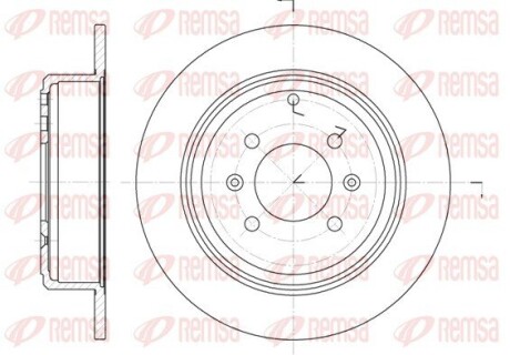 Диск тормозной remsa 6498.00