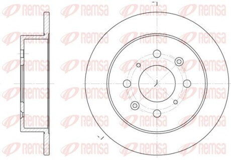 Диск гальмівний remsa 6521.00