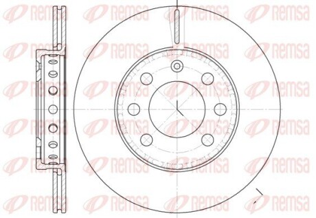 Диск тормозной remsa 6595.00