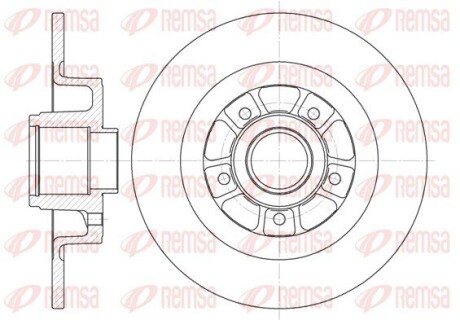 Диск тормозной remsa 6613.00
