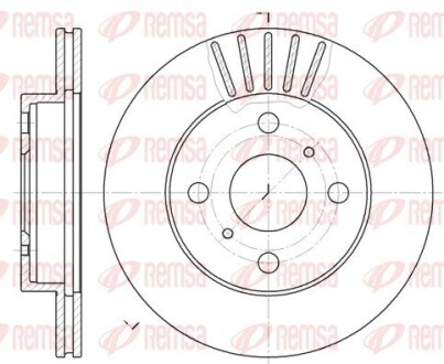 Диск тормозной remsa 6618.10