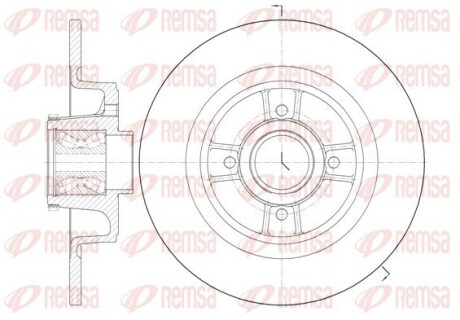 Диск гальмівний remsa 6698.20