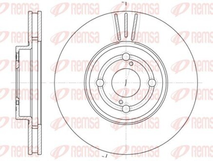 Диск тормозной remsa 6703.10