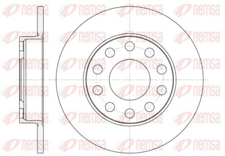 Диск гальмівний remsa 6753.00