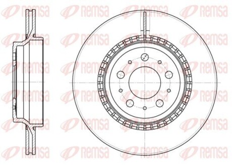 Диск тормозной remsa 6777.10
