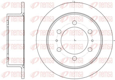 Диск гальмівний remsa 6784.00
