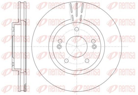 Диск тормозной remsa 6897.10