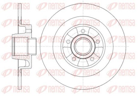 Диск гальмівний remsa 6999.00