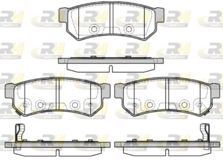 Гальмівні колодки дискові roadhouse 21048.12