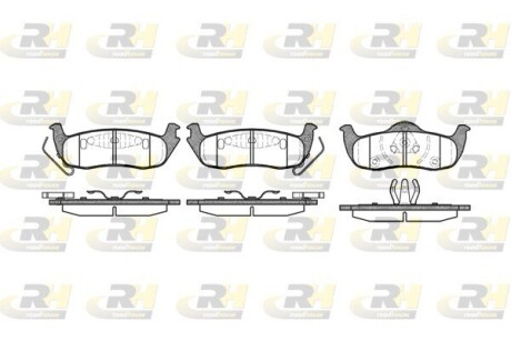 Гальмівні колодки дискові roadhouse 21106.10