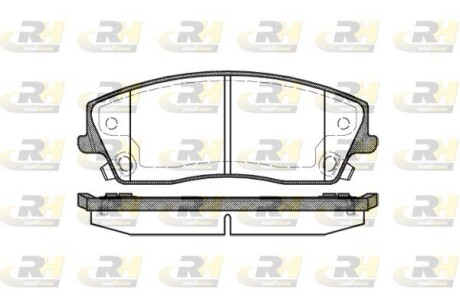 Гальмівні колодки дискові roadhouse 21126.08