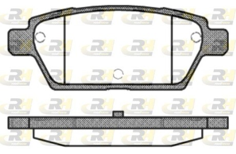 Гальмівні колодки дискові roadhouse 21195.10