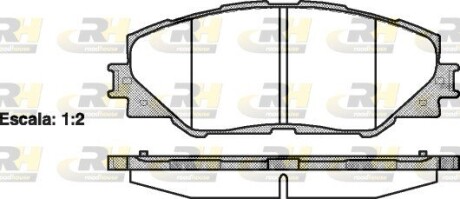 Гальмівні колодки дискові roadhouse 21234.00