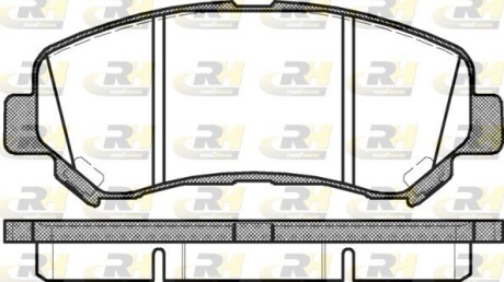 Гальмівні колодки дискові roadhouse 21318.00