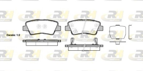Гальмівні колодки дискові roadhouse 21362.02