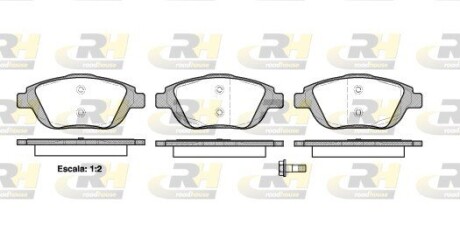 Гальмівні колодки дискові roadhouse 21392.00