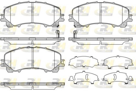Гальмівні колодки дискові roadhouse 21407.12