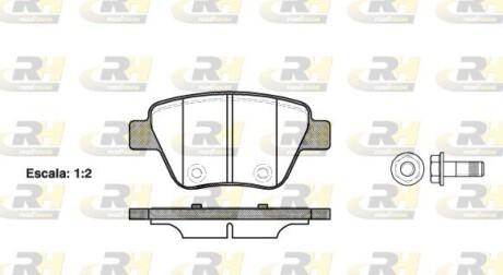 Гальмівні колодки дискові roadhouse 21420.00