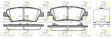Гальмівні колодки дискові roadhouse 21458.02